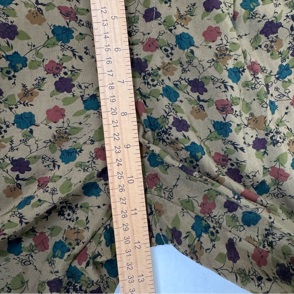 Free people Floral Rayon Overalls Jumpsuit Green Lightweight - Picture 13 of 15